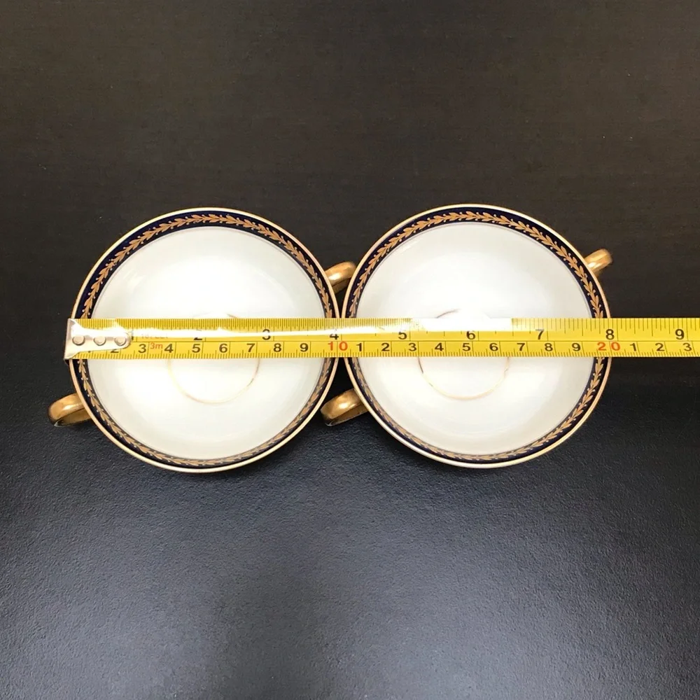 Limoges 18K Gold Trim Soup Bowl Sets - Picture 7 of 10
